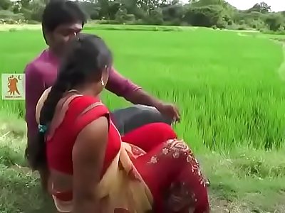 Big Boobs aunty getting uneasy by her lover